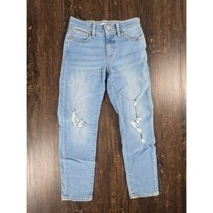 Old Navy Karate Slim Blue Denim Jeans Adjustable Waist Kids Size 10 Boys Girls